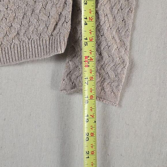 Banana Republic Small Beige V-Neck Knit Blend Sweater - Picture 5 of 16